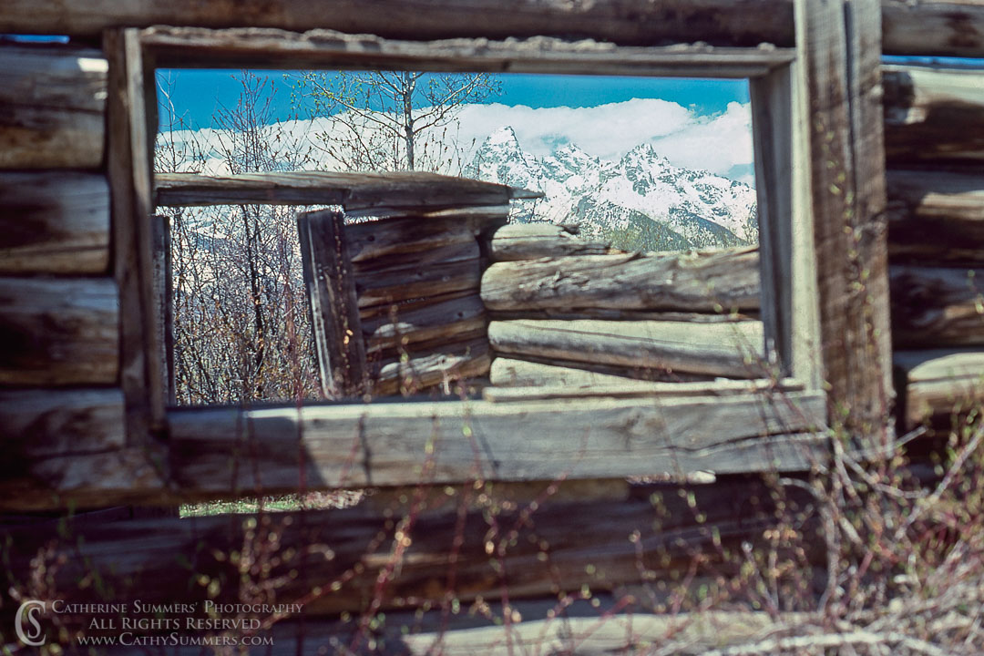 Abandoned Cabin and the Tetons: Grand Teton National Park