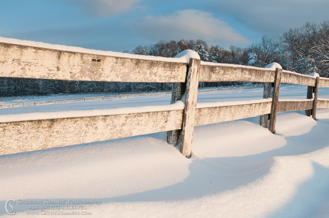Fence in the Snow: Virginia