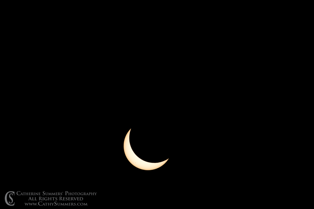Approaching Totality - 2017 Solar Eclipse: Ashton, Idaho