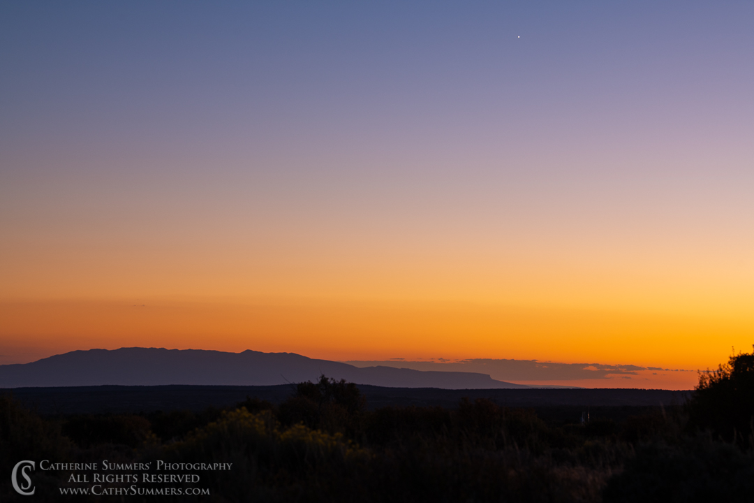 20180918_185: sunset, horizontal, Mesa Verde National Park, landscape