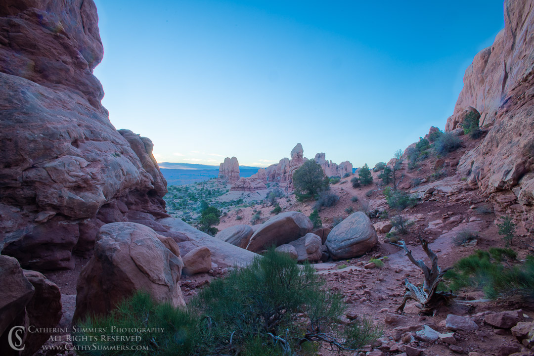 Waiting for Dawn at North Window Arch: Arches National Park