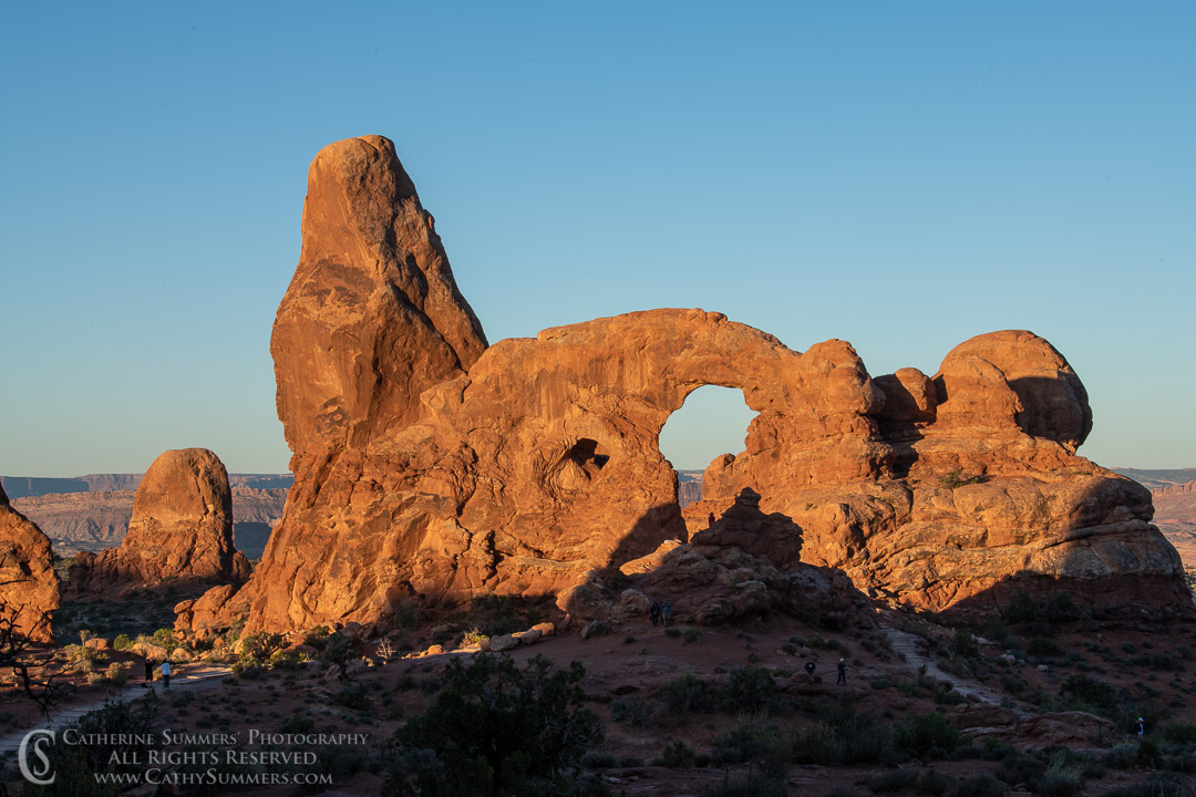 First Light on Tower Arch: Arches National Park