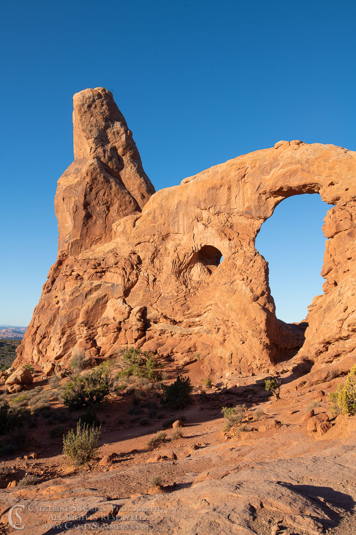 Early Morning Light on Tower Arch: Arches National Park