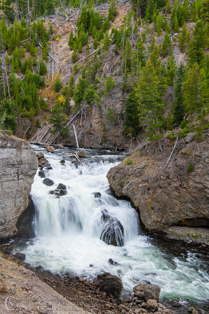Lower Falls of the Firehole River: Yellowstone National Park