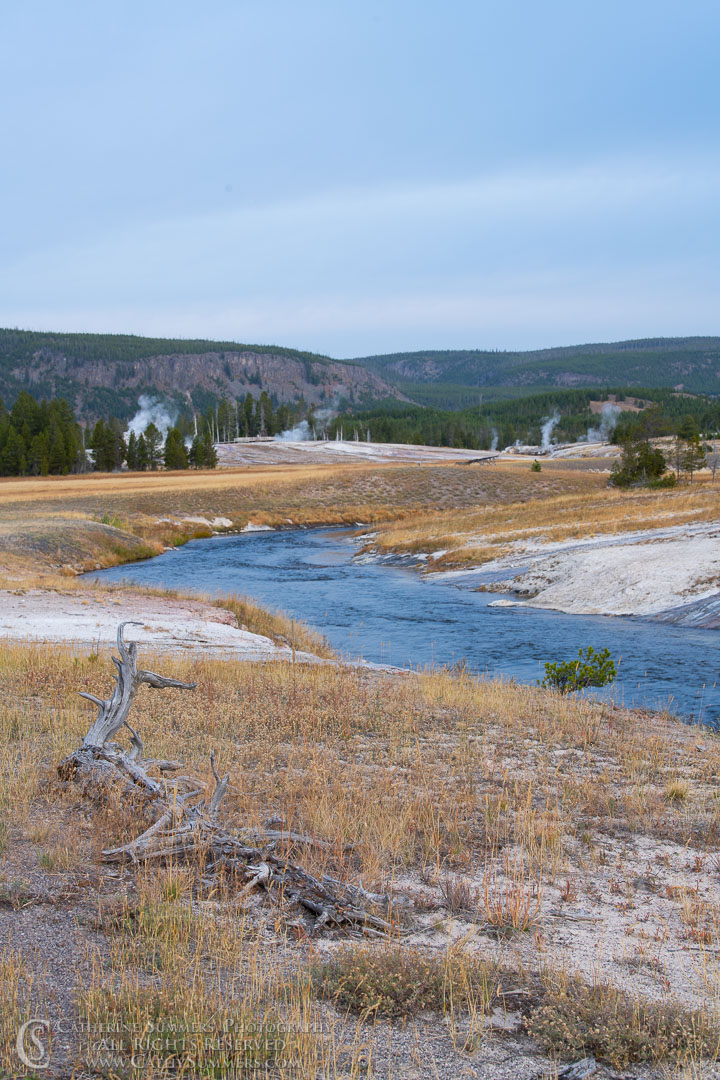 Firehole River and Upper Gyser Basin: Yellowstone National Park