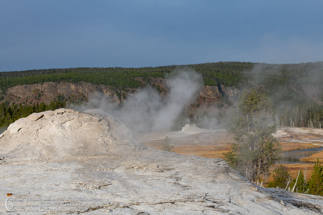 Lion Gyser and Firehole River: Yellowstone National Park