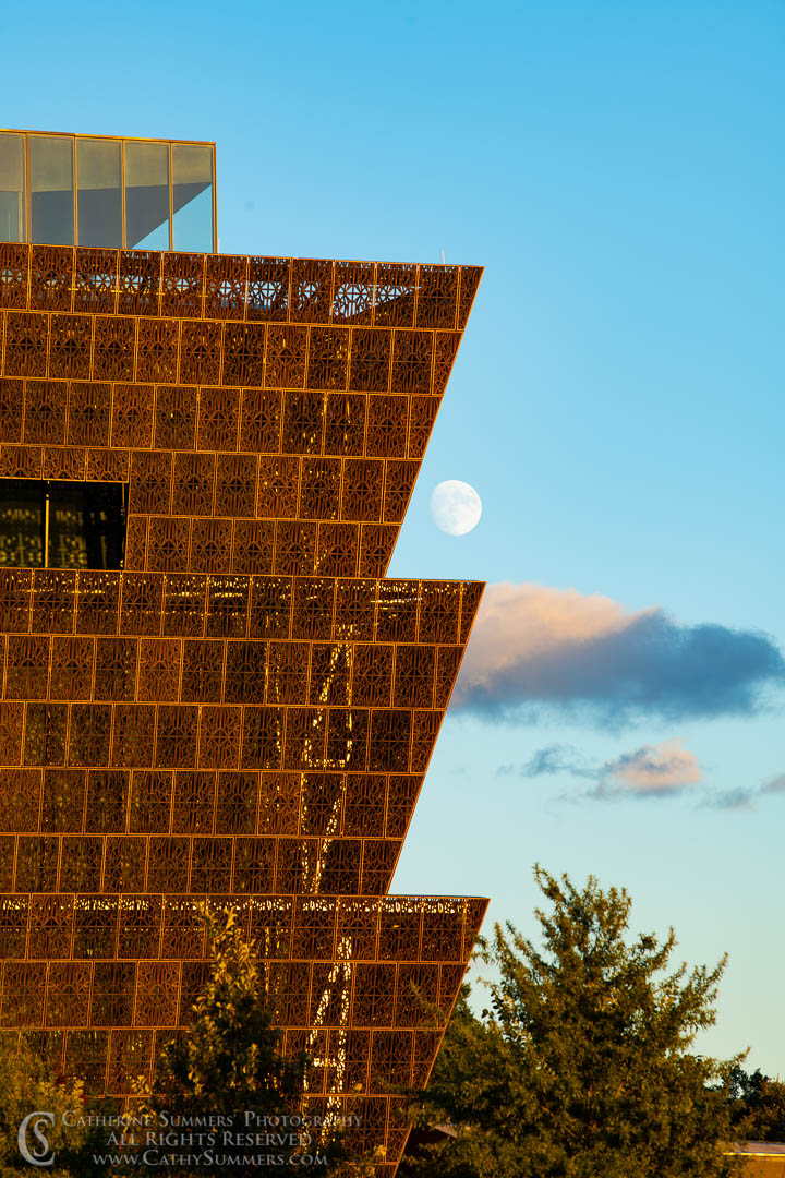 Full Moon Rising at National Museum of African American History: Washington, DC