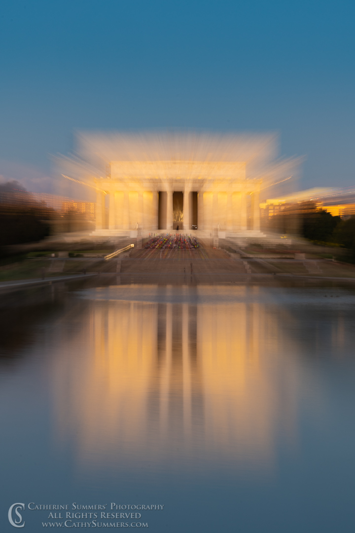Lincoln Memorial and Reflection Zoomed Exposure: Washington, DC