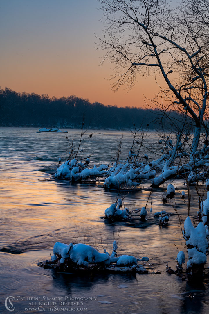 Potomac River at Dawn on a Winter Morning - Orton Effect