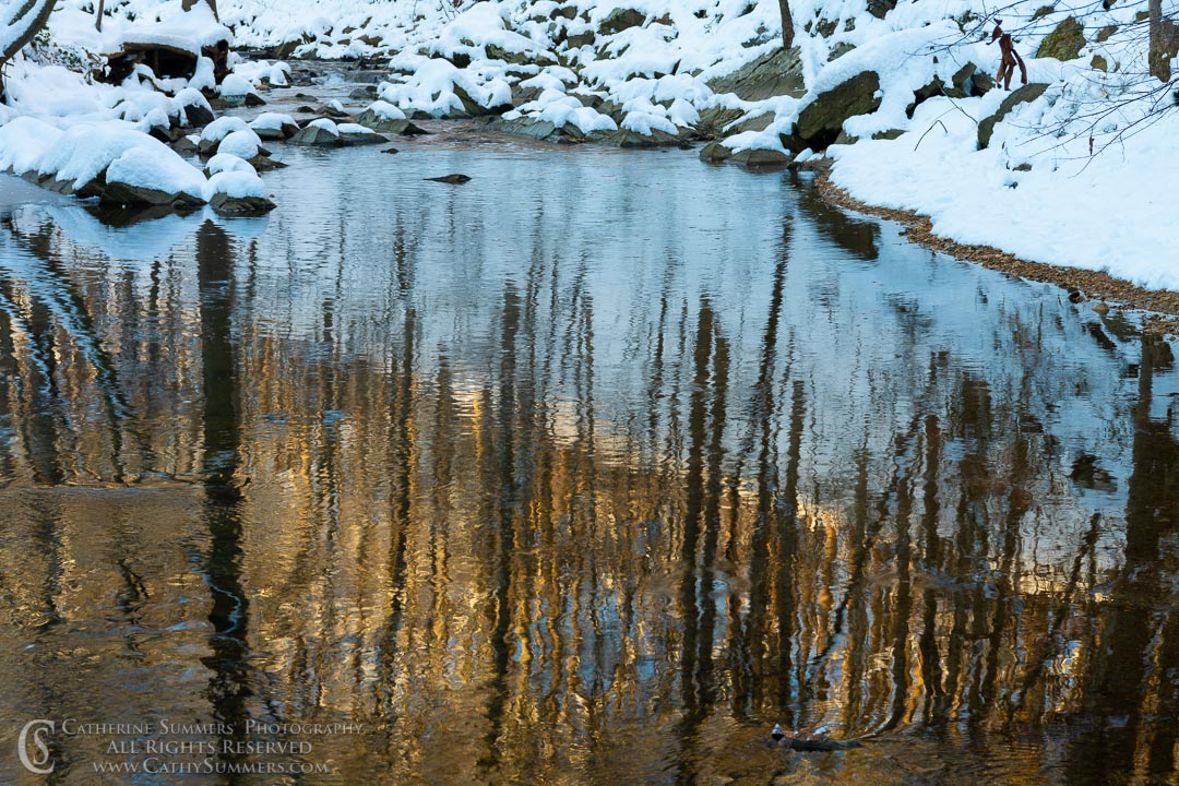Winter Morning Reflections in Scotts Run