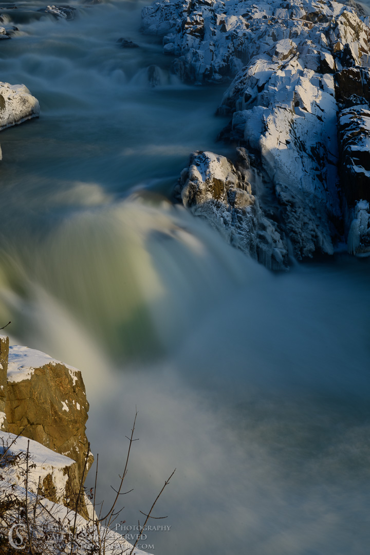 Long Exposure - Virginia Side of Great Falls of the Potomac on a Winter Morning