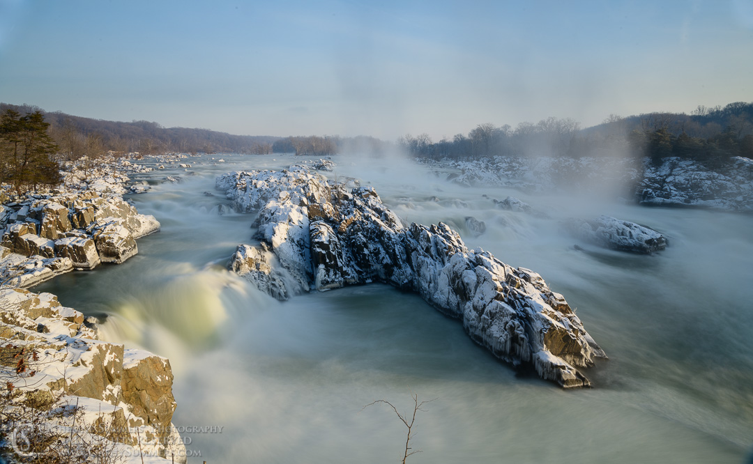 Great Falls of the Potomac on a Winter Morning