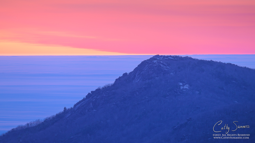 Angles #2- Old Rag at Dawn with a Thick Undercast