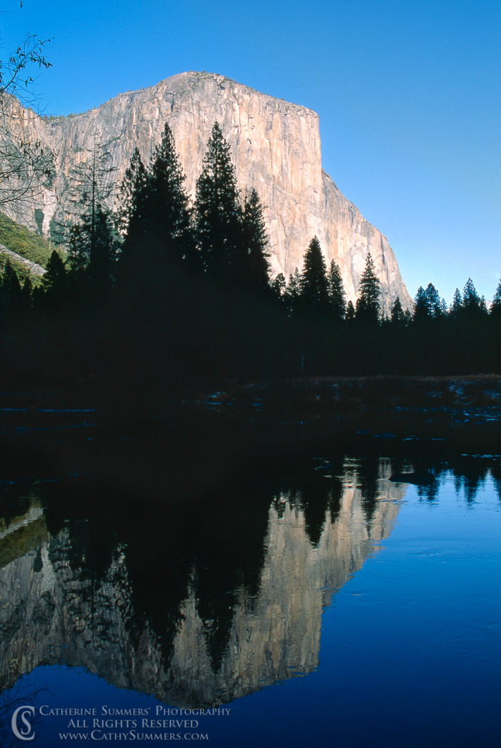 El Capitan and Reflection in Merced River: Yosemite National Park, California