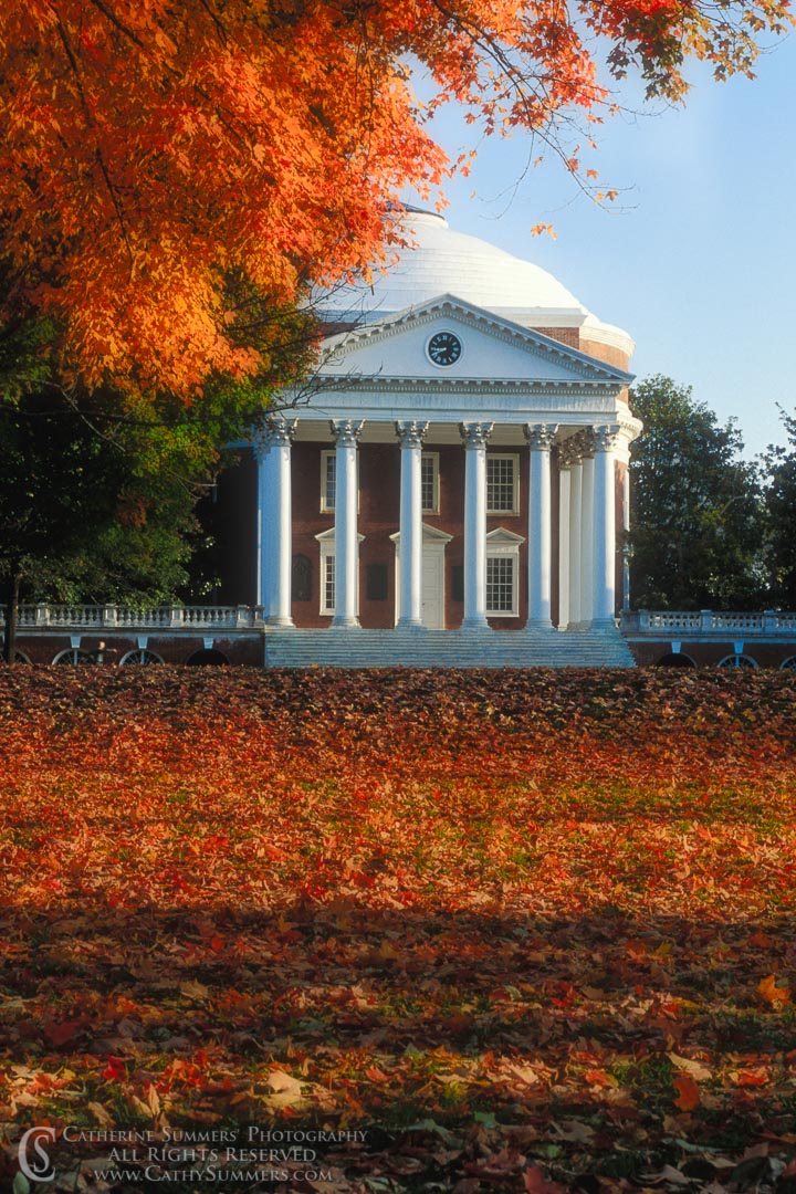 92_1760_orton: vertical, autumn, rotunda, University of Virginia, UVA, Orton Effect