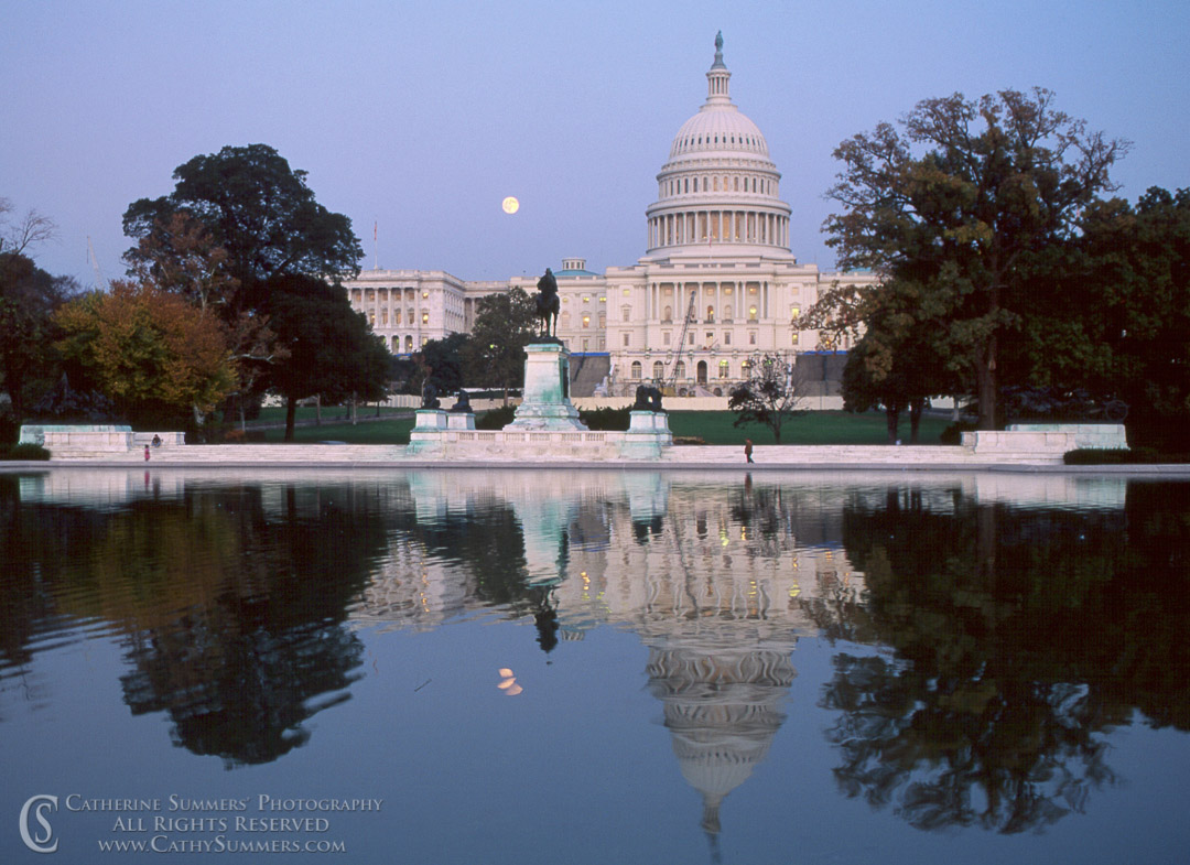 Moonrise at Capitol #2: Washington, DC