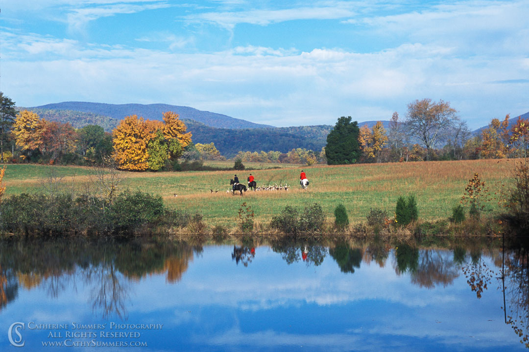 Opening Hunt Reflection: Albemarle County, Virginia - Oil Paint Effect