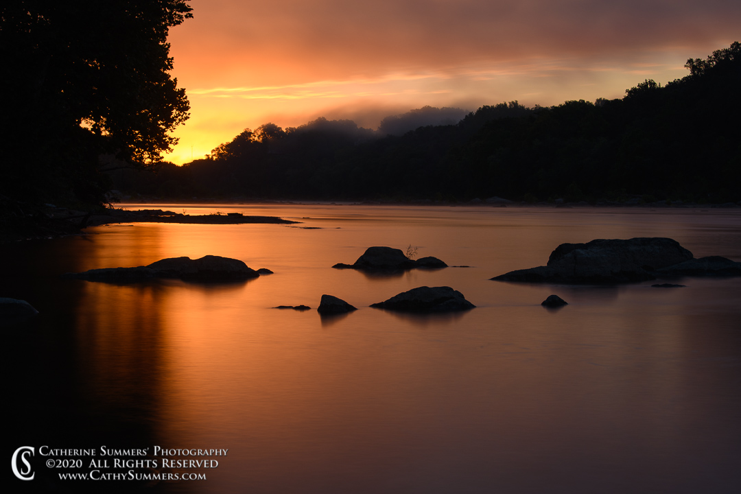 Sunrise and Reflections on the Potomac River