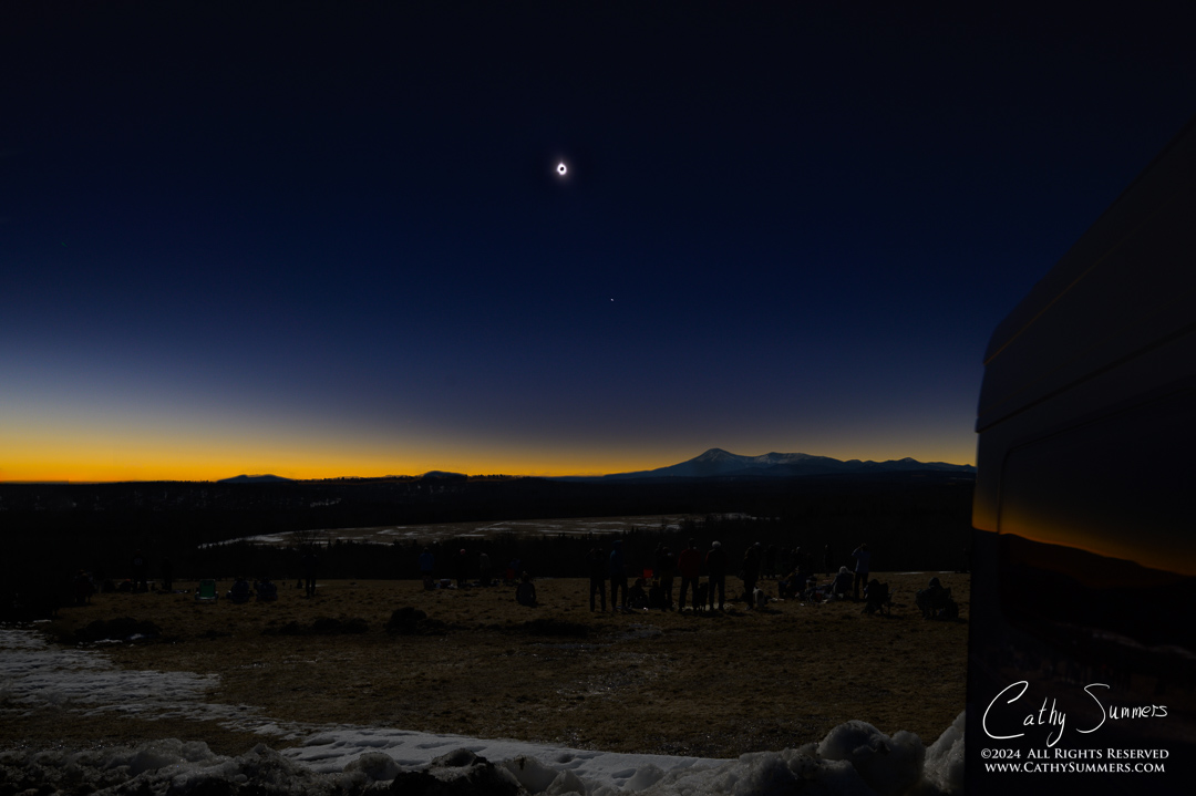 Solar Eclipse Over Mount Kathadin