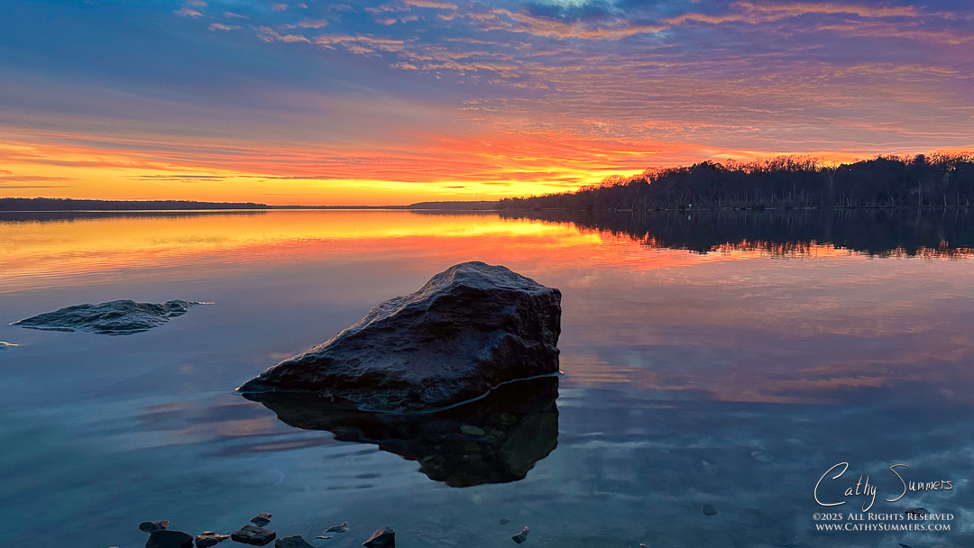 Sunset on the Potomac River Near Mount Vernon
