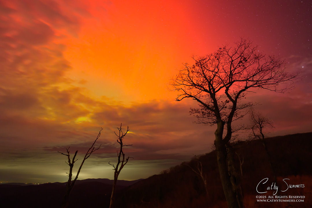 Aurora Above the Clouds at Jewel Hollow Overlook, Shenandoah National Park