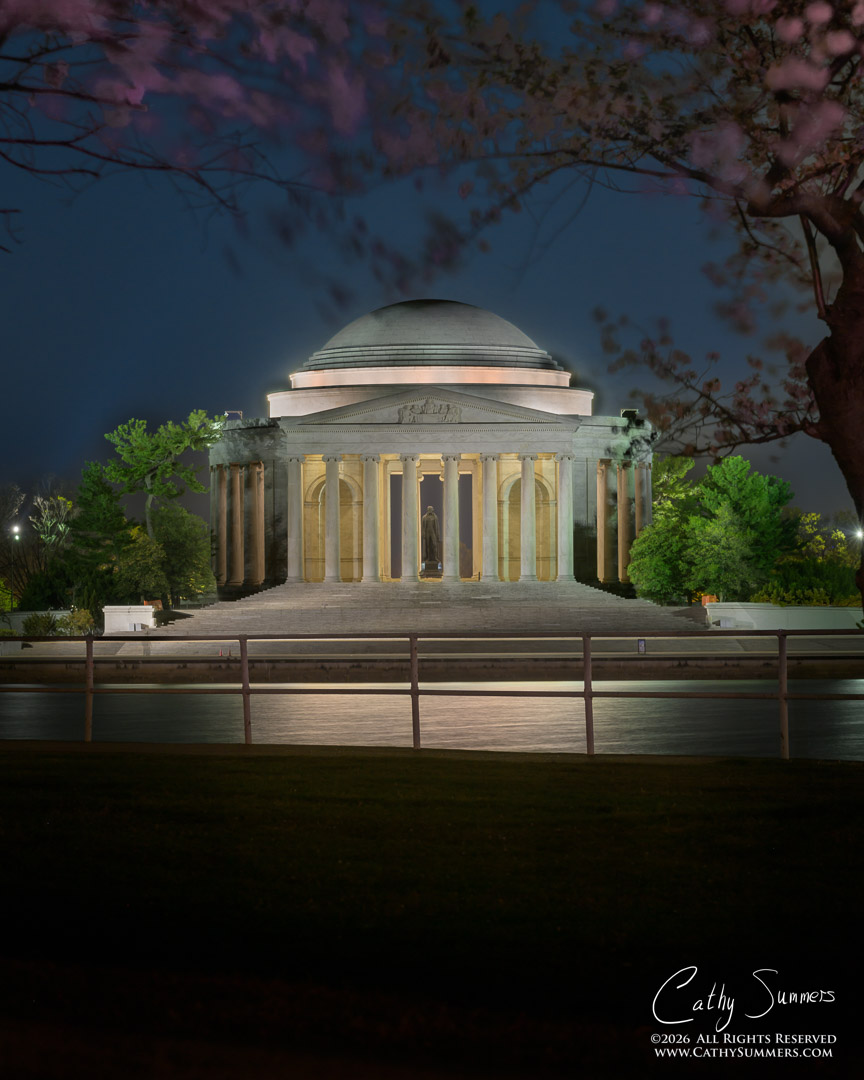 Jefferson Memorial Before Dawn - Composite Photo / Exposure Blend