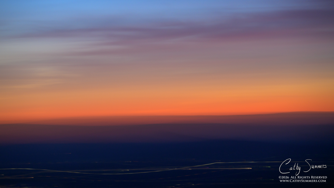 ICM Sunset from Stony Man Overlook, Skyline Drive in Shenandoah National Park