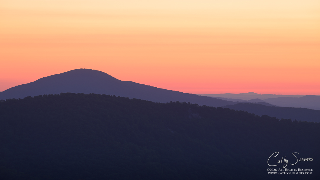 Blue Ridges at Sunrise, Shenandoah National Park