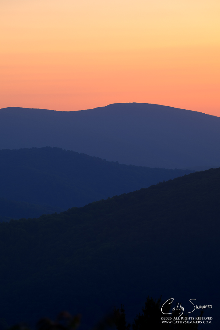 Blue Ridges at Sunrise, Shenandoah National Park
