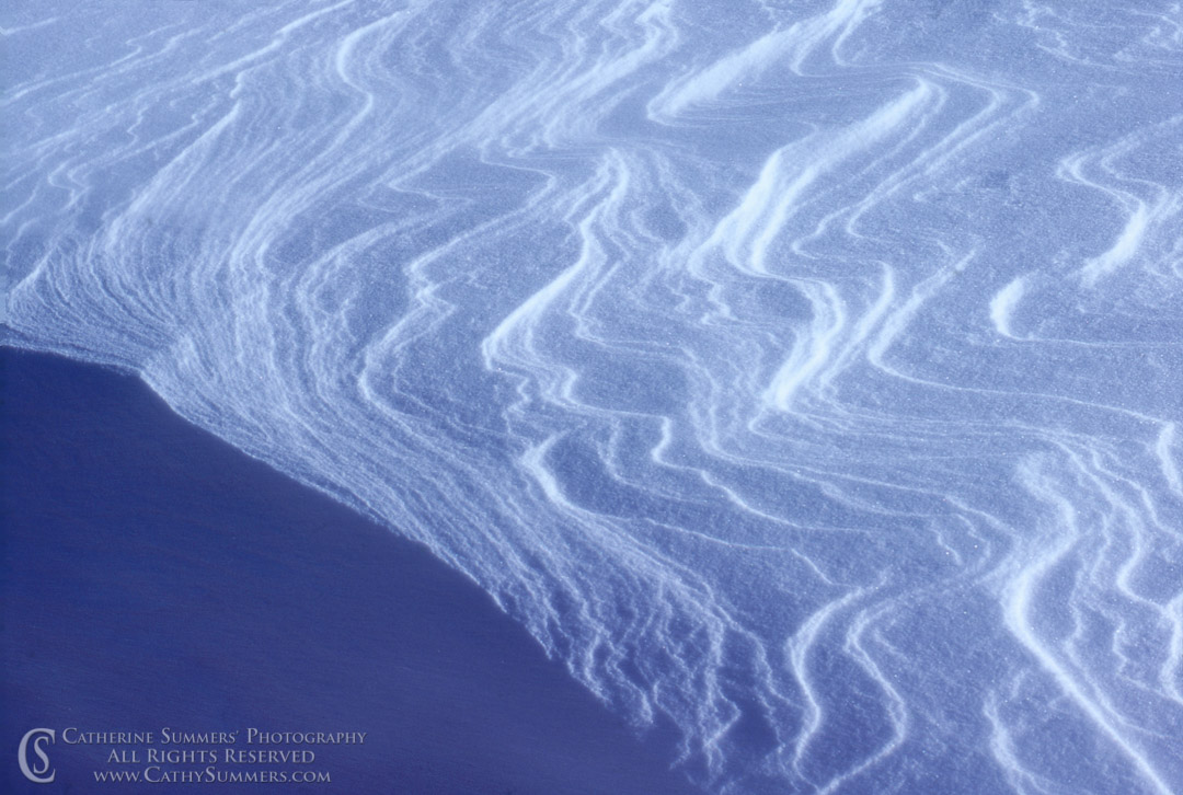 Wind Patterns on a Snowbank: Colorado